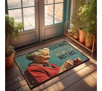 XYBH Fall Door Mats For Outside Entry Assuming I'M Just An Old Dald Was Your Mistake. Doormat Outdoor Rug For Front Door Home Alone Door Mat(65X90CM)