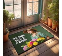 XYBH Fall Door Mats For Outside Entry Gardening Because Being Wrong. Doormat Outdoor Rug For Front Door Home Alone Door Mat(50X80CM)