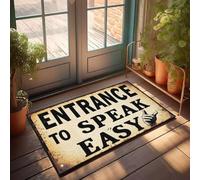 XYBH Fall Front Door Mats Outdoor Entrance To Speak Easy. Doormat Funny Home Decor Playroom Decor(40X60CM)