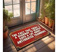 XYBH Fall Front Door Mats Outdoor Highway To Heaven Joke Doormat Funny Home Decor Playroom Decor(40X60CM)