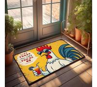 XYBH Fall Front Door Mats Outdoor Live Today Like You'Re 40. Doormat Funny Home Decor Playroom Decor(50X80CM)