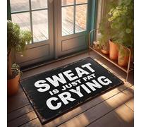 XYBH Fall Front Door Mats Outdoor Sweat Is Just Fat Crying Doormat Funny Home Decor Playroom Decor(50X80CM)