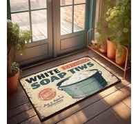 XYBH Fall Front Door Mats Outdoor White Soap Twigs: Pure & Natural Cleansing Doormat Funny Home Decor Playroom Decor(65X90CM)