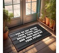 XYBH Fall Front Door Mats Outdoor You Do Not Decide Your Future. Doormat Funny Home Decor Playroom Decor(40X60CM)