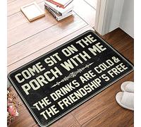 XYBH Fall Kitchen Rugs And Mats Come Sit On The Porch With Me The Drinks Are Cold And The Friendship Is Free Rug Home Goods Home Entrance Decor(50X80CM)