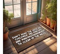 XYBH Fall Mats For Front Door Don'T Mind The Mess My Children Are Making. Doormat Entry Floor Mats Weather Mats For House(40X60CM)