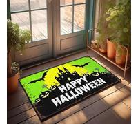 XYBH Fall Mats Outdoor Happy Halloween! Doormat Winter Welcome Mat Bar Decor For Home(65X90CM)