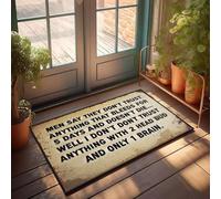 XYBH Fall Mats Outdoor Men Say They Don'T Trust Anything That Bleeds For 5 Days And Doesn'T Die. Doormat Winter Welcome Mat Bar Decor For Home(50X80CM)