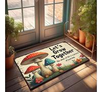 XYBH Fall Outdoor Rug For Front Door Grow Together: Life'S Process Of Learning Doormat Funny Stuff Fall Outside Door Mats(65X90CM)