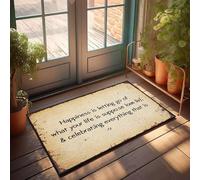 XYBH Fall Outdoor Rug For Front Door Happiness Is Letting Go Of What Your Life Is Supposed To Be. Doormat Funny Stuff Fall Outside Door Mats(50X80CM)