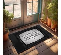 XYBH Fall Outdoor Rug For Front Door How Cool Is It That The Same God Who Created Mountains Doormat Funny Patio Decor Desk Decor For Men(40X60CM)