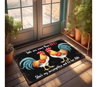 XYBH Fall Outdoor Rug For Front Door We Are More Than Bffs She'S My Accomplice, And I'M Her Alibi Doormat Funny Stuff Fall Outside Door Mats(40X60CM)