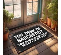 XYBH Fall Outdoor Rug For Front Door You Think I'M Sarcastic? You Should Hear What I Don'T Say! Doormat Funny Patio Decor Desk Decor For Men(50X80CM)