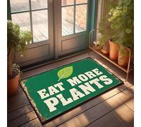 XYBH Fall Outside Door Mats Eat More Plants. Doormat Outdoor Door Mat Large Floor Mats For Home(40X60CM)