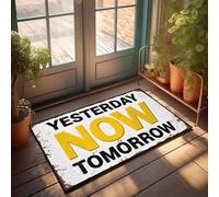 XYBH Fall Outside Door Mats Yesterday, Now, Tomorrow. Doormat Outdoor Door Mat Large Floor Mats For Home(40X60CM)