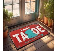 XYBH Fall Porch Mat Lake Tahoe Adventure Awaits! Doormat Outdoor Doormats Winter Outdoor Mat(40X60CM)