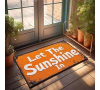 XYBH Fall Porch Mat Let The Sunshine In. Doormat Outdoor Doormats Winter Outdoor Mat(40X60CM)