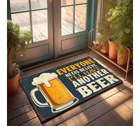 XYBH Fall Welcome Mats Outdoor Everyone Needs To Believe I'Ll Have Another Beer. Doormat Bedroom Accessories Home Door Mat(65X90CM)