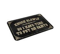 XYBH Fall Welcome Mats Outdoor Knock Slowly So I Have Time To Put On Pants Mat Room Stuff Welcome-Ish Outdoor Doormat(65X90CM)