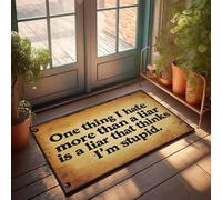XYBH Fall Welcome Mats Outdoor One Thing I Hate More Than A Liar Is A Liar That Thinks I'M Stupid. Doormat Bedroom Accessories Home Door Mat(40X60CM)