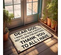 XYBH Farm Bath Mat Dear God, I Want To Take A Minute Not To Ask For Anything Doormat Restroom Decor Fall Rug(65X90CM)
