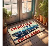 XYBH Farm Bath Mat I'M Not Old, I'M Classic Doormat Restroom Decor Fall Rug(65X90CM)