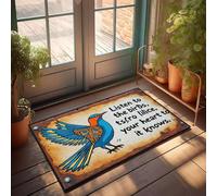 XYBH Farm Bath Mat Listen To The Birds, Your Heart Knows. Doormat Restroom Decor Fall Rug(40X60CM)