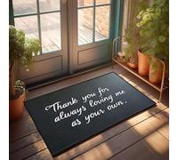 XYBH Farm Bath Mat Thank You For Always Loving Me As Your Own. Doormat Restroom Decor Fall Rug(65X90CM)