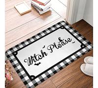 XYBH Farm Kitchen Rug Witch Please Doormat Bar Stuff For Man Cave Funny Door Mats Outdoor(50X80CM)