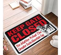 XYBH Farm Mat Keep Gate Closed No Matter What The Greater Swiss Mountain Dog Say Doormat Doors For House Rugs For Kitchen(65X90CM)