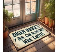 XYBH Farmhouse Bath Mat Dig In, Budget 7 Rupees. Can You Afford It? Doormat Farmhouse Bath Mat(40X60CM)