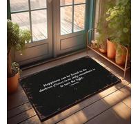 XYBH Farmhouse Bath Mat Happiness Is Found In Darkness. Doormat Farmhouse Bath Mat(40X60CM)