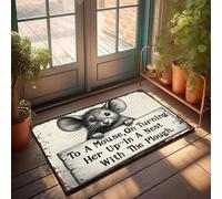 XYBH Farmhouse Bath Mat To A Mouse, On Turning Her Up In A Nest With The Plough. Doormat Farmhouse Bath Mat(65X90CM)