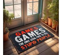 XYBH Farmhouse Kitchen Rug Set Games: The Only Legal Way To Kill Stupid People Doormat Classroom Welcome Mat Door Mat Rug(50X80CM)