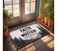 XYBH Front Door Inside Mat Faith As Small As A Mustard Seed. Doormat Indoor Door Mats For Home Men Decor(40X60CM)