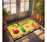 XYBH Front Door Inside Mat It'S 5 O'Clock Somewhere. Doormat Indoor Door Mats For Home Men Decor(65X90CM)