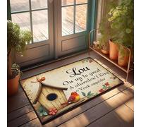 XYBH Front Door Mat Funny Little Bird, Big Adventure Awaits! Doormat Fall Outdoor Rug Kitchen Rug Set(50X80CM)