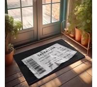 XYBH Front Door Mats For Outdoor Entrance Salvation: A Journey Through Time And Space. Doormat Balcony Decor Bedroom Decor For Men(65X90CM)