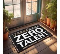 XYBH Front Porch Mat Outdoor Zero Talent: The Most Overrated Skill Ever. Doormat Bathroom Stuff Front Porch Mat Outdoor(40X60CM)