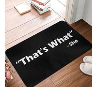 XYBH Funny Bathroom Mat That'S What She Said Doormat Hot Cocoa Bar Decor Outdoor Doormat(50X80CM)