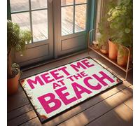 XYBH Funny Bathroom Rugs Meet Me At The Beach. Doormat Emo Room Decor Stuff For Bedroom(65X90CM)