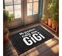 XYBH Funny Bathroom Rugs My Greatest Call Me Gigi. Doormat Emo Room Decor Stuff For Bedroom(40X60CM)