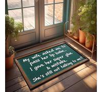 XYBH Funny Bathroom Rugs My Wife Asked Me To Pass Her Lip Balm Doormat Emo Room Decor Stuff For Bedroom(65X90CM)