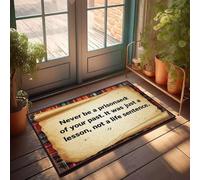 XYBH Funny Door Mats For Front Door Embrace Your Past, Learn From It, Move Forward. Doormat Indoor Fall Decor Fall Welcome Mats For Front Door(65X90CM)