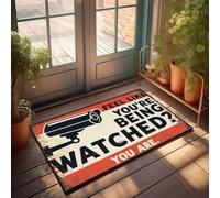 XYBH Funny Door Mats For Front Door Feel Like You'Re Being Watched? You Are. Doormat Indoor Fall Decor Fall Welcome Mats For Front Door(65X90CM)