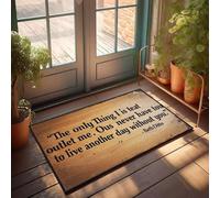 XYBH Funny Door Mats For Front Door The Only Thing I Is Teat Outlet Me. Ous Never Have To Live Another Day Doormat Indoor Fall Decor Fall Welcome Mats For Front Door(40X60CM)