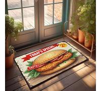 XYBH Funny Door Mats For Front Door Today'S Special: Tasty $2 Burger Doormat Indoor Fall Decor Fall Welcome Mats For Front Door(40X60CM)