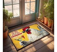 XYBH Funny Front Door Mat Outdoor Live Today Like You'Re Setting Fried Tomorrow. Doormat Bar For Man Cave Gifts For Home Decor(40X60CM)