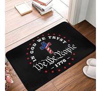 XYBH Funny Sogns We The People In God We Trust Doormat Bedroom Decor For Men Fall Door Decor(40X60CM)
