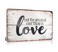 XYBH Funny Tin Sign But The Greatest Ever These Is Love. Tin Sign Bar Rules Sign Bar Rules Sign(30X40CM)